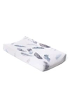 Oilo Jersey Changing Pad Cover In Featherly