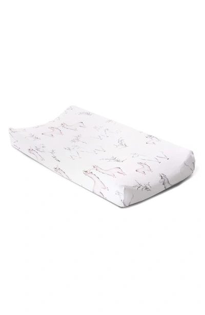 Oilo Jersey Changing Pad Cover In Llama