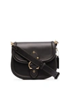 Coach Beat Leather Saddle Bag In Black