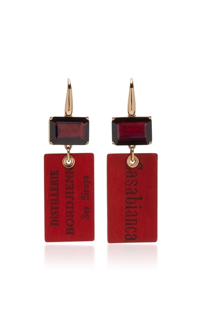 Francesca Villa Women's Easy Living 18k Rose Gold Garnet Earrings In Red