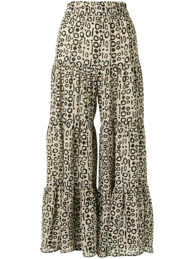 Alexis Farida Printed Trousers In Brown