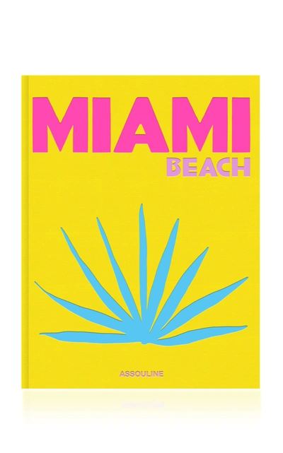Assouline Miami Beach Linen-hardcover Book In Black