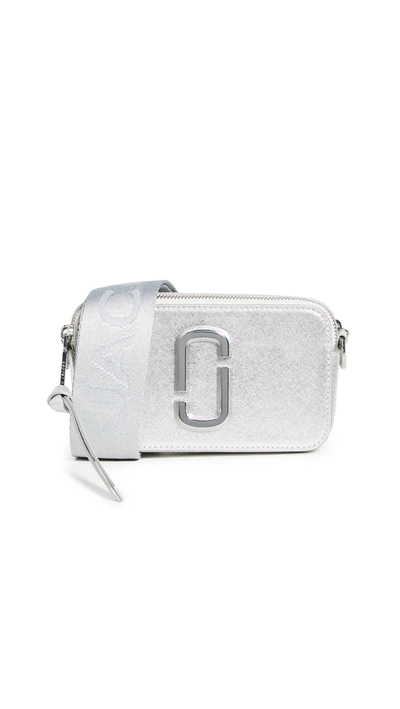The Marc Jacobs Snapshot Dtm Camera Bag In Silver