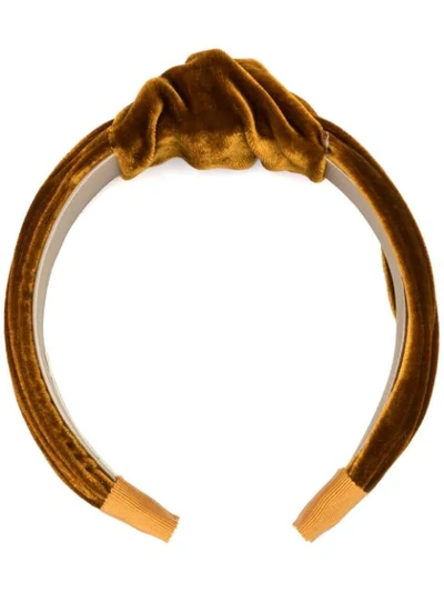 Jennifer Behr Knot Detail Hairband In Topaz