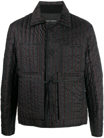 Craig Green Quilted Lightweight Jacket In Black,red