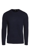 Theory Hilles Cashmere Crew Neck Sweater In Baltic