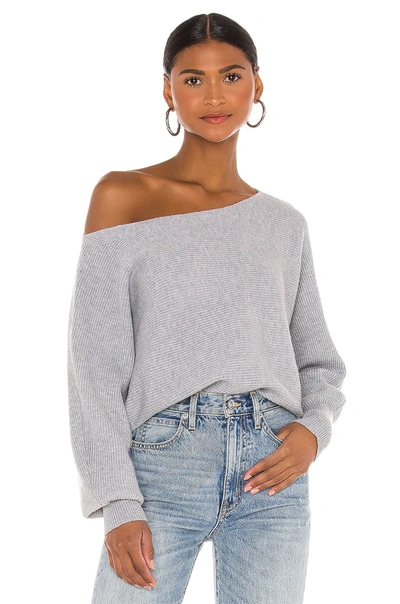 House Of Harlow 1960 X Revolve Winifred Wide Neck Sweater In Grey
