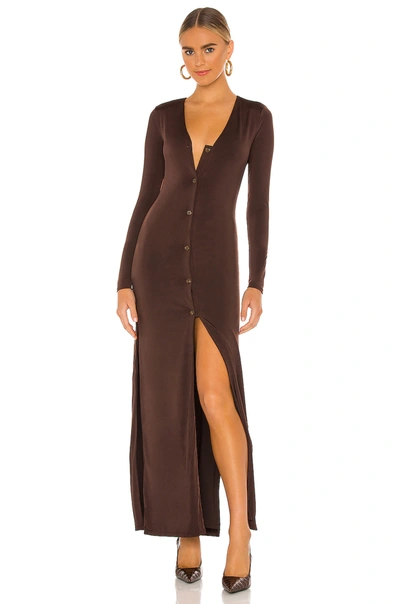 House Of Harlow 1960 X Revolve Mirta Maxi Dress In Chocolate Brown