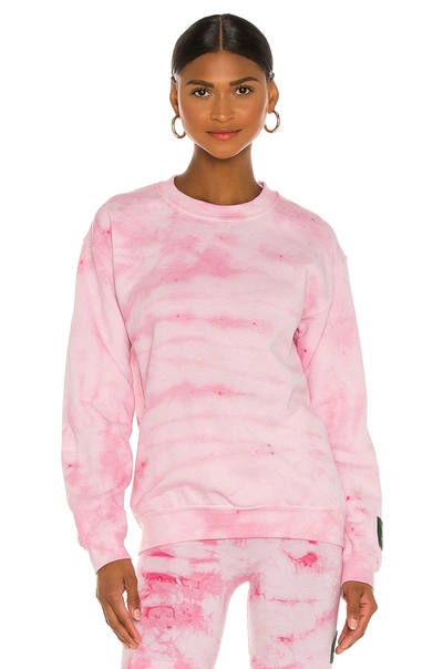 Danzy Tie Dye Collection Sweatshirt In Pink