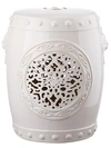 Safavieh Glazed Ceramic Flower Drum Stool