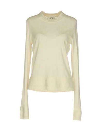 Acne Studios Sweaters In Ivory