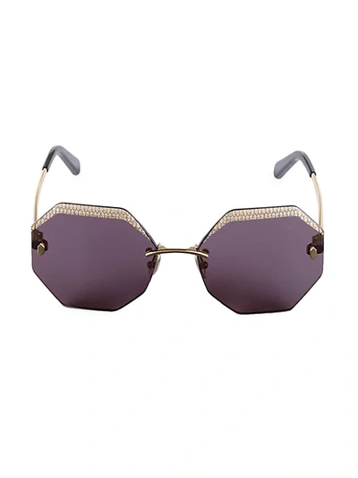 Roberto Cavalli 61mm Frameless Geometric Sunglasses