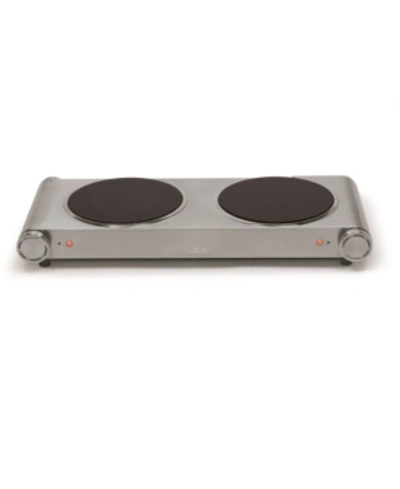 Salton Infrared Cooktop Double Burner In Silver