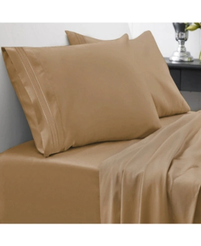 Sweet Home Collection Microfiber Queen 4-pc Sheet Set Bedding In Mocha