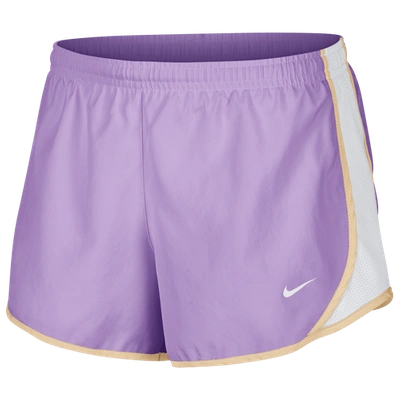 Nike Kids' Big Girls Dri-fit Dry Tempo Running Shorts In Violet Star