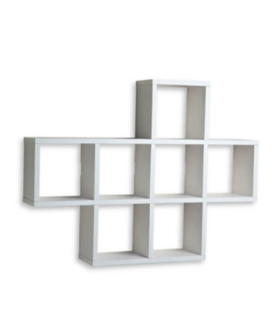 Danya B . Cubby Laminated Veneer Shelving Unit In White