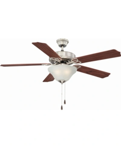 Volume Lighting Marti 3-light Nickel Ceiling Fan In Silver