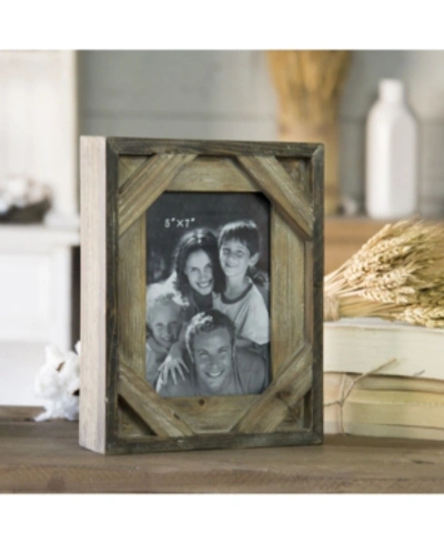 Vip Home & Garden Wood 10" Photo Frame In Brown