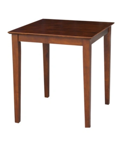 International Concepts Solid Wood Top Table In Brown