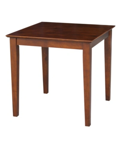 International Concepts Solid Wood Top Table In Brown