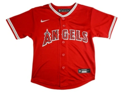 Nike Los Angeles Angels Kids Official Blank Jersey In Red