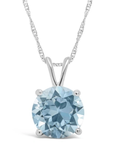Macy's Citrine (1-7/8 Ct. T.w.) Pendant Necklace In Sterling Silver. Also Available In Sky Blue Topaz, Rose