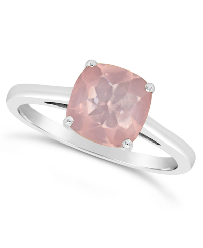 Macy's Citrine (1-7/8 Ct. T.w.) Ring In Sterling Silver. Also Available In Rose Quartz (2-1/4 Ct. T.w.) And