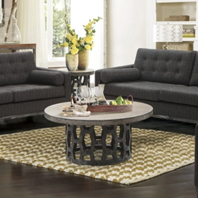 Armen Living Centennial Coffee Table In Grey