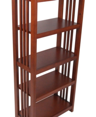 Alaterre Furniture Mission 48" Bookcase In Cherry