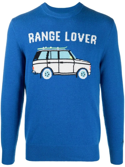 Mc2 Saint Barth Range Lover Knitted Jumper In Royal