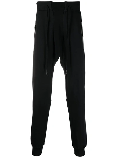 11 By Boris Bidjan Saberi Drawstring Straight-leg Trousers In Black