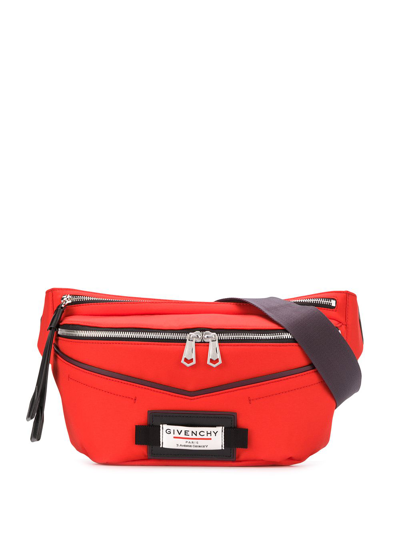 Givenchy Red Polyamide Downtown Large Bum Belt Bag