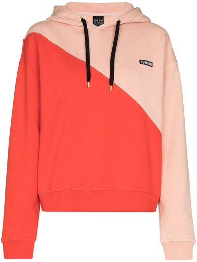 P.e Nation Amplitude Colour-block Hoodie In Pink