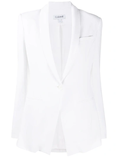 Cushnie Single-breasted Fitted Blazer In White