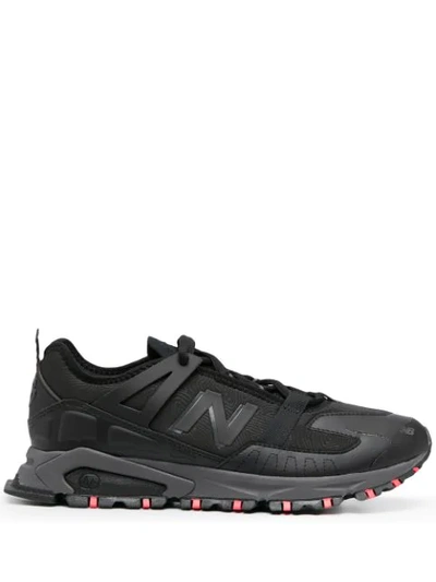 New Balance Leather Low-top Sneakers In Black