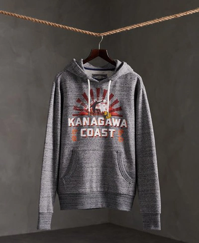 Superdry Japan Breakers Hoodie In Light Grey