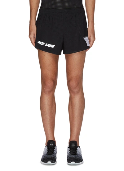Satisfy 'fast Lane' Trail Long Distance 2.5 Inches Running Shorts In Black