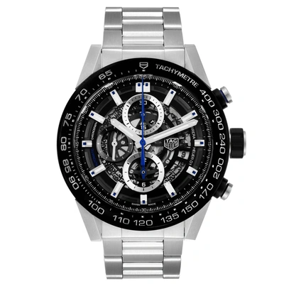Tag Heuer Carrera Calibre Heuer 01 Skeleton Mens Watch Car2a1t Box Card In Not Applicable