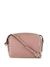 Valentino Garavani Rockstud Nude Leather Shoulder Bag In Pink