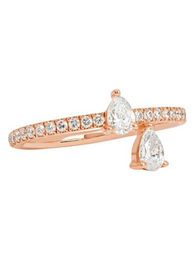 Anita Ko 18k Rose Gold Princess Ring In Not Applicable