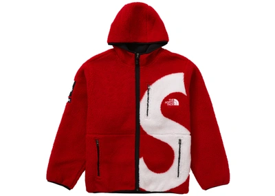 Pre-owned Supreme  The North Face S Logo Fleece Jacket Red