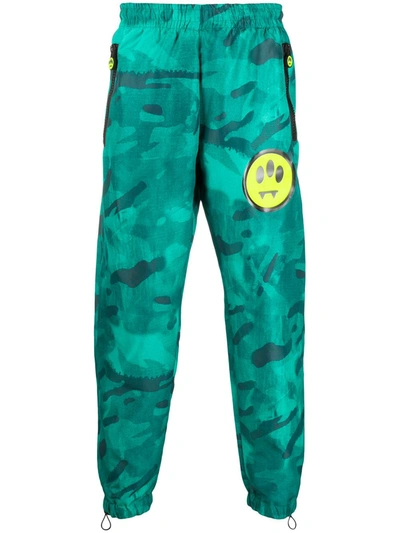Barrow Camouflage Print Track Trousers In Green