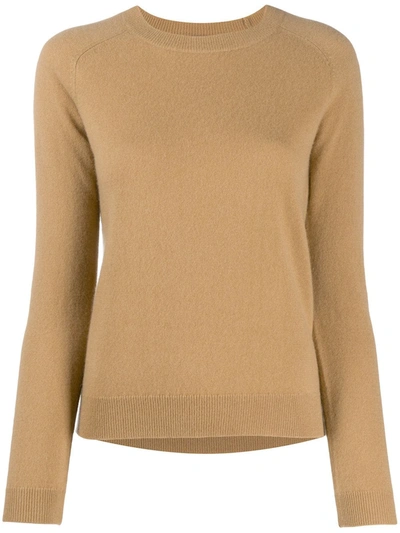 Majestic Long-sleeved Cashmere Jumper In Neutrals