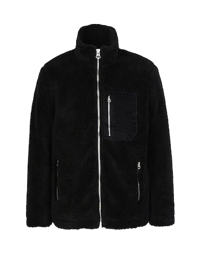 Topman Palmer Faux Fur Jacket In Black