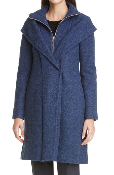 Club Monaco Kasppere Wool Coat In Med Blue/ Bleu ModeSens