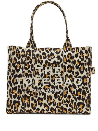 Marc Jacobs The Traveler Cotton Tote Bag In Animalier
