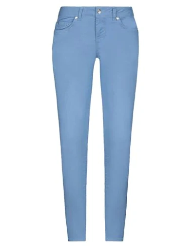 Liu •jo Casual Pants In Pastel Blue