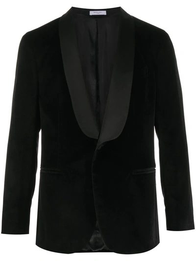 Boglioli Velvet Tuxedo Jacket In Black