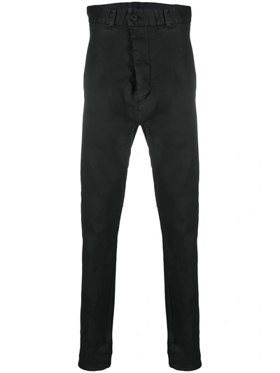 11 By Boris Bidjan Saberi Super-high-rise Slim-fit Trousers In Black