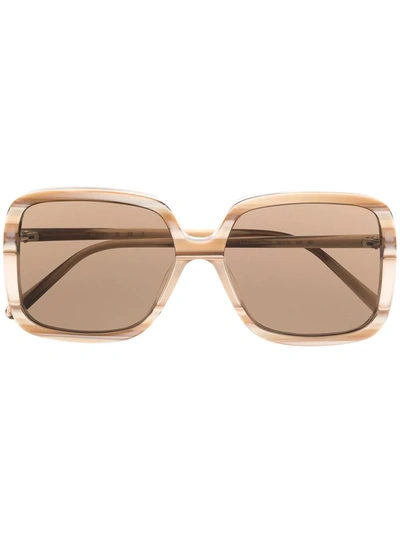 Marni Eyewear Oversize-frame Tinted Sunglasses In Neutrals